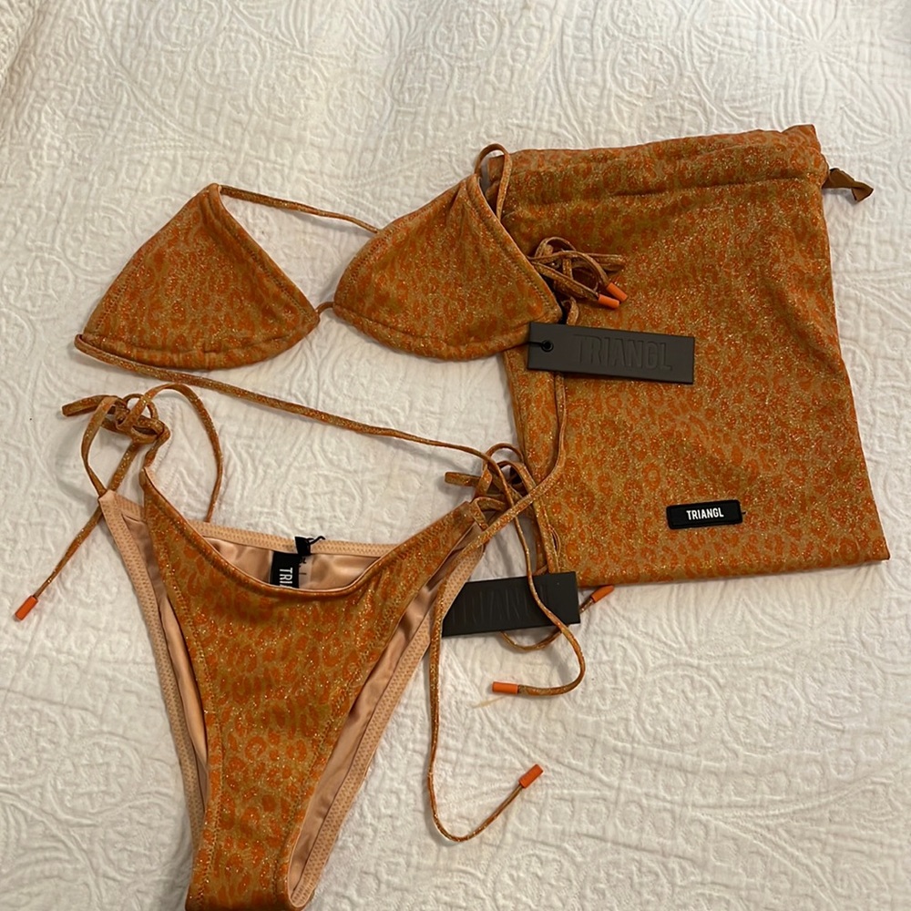 Triangl leopard two piece bikini
